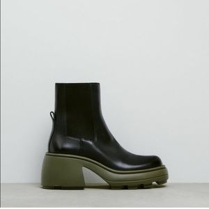 ZARA LUG Sole Heeled Ankle Boots
